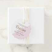 ピンクパーソナライズされたの赤ん坊の女の子のバプテ感謝していィス フェイバータグ (インサイチュ)