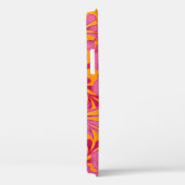 ピンクパーソナライズされたオレンジフローラiPhone Case-Mate iPhoneケース (裏面 / 右)