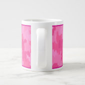 ピンクパーソナライズされたカモフラージュマグ ジャンボコーヒーマグカップ (裏面)
