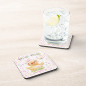 ピンクパーソナライズされたガモ コースター (右側)