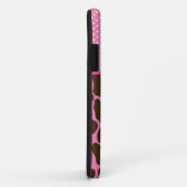 ピンクパーソナライズされたキリン Case-Mate iPhoneケース (裏面/右)