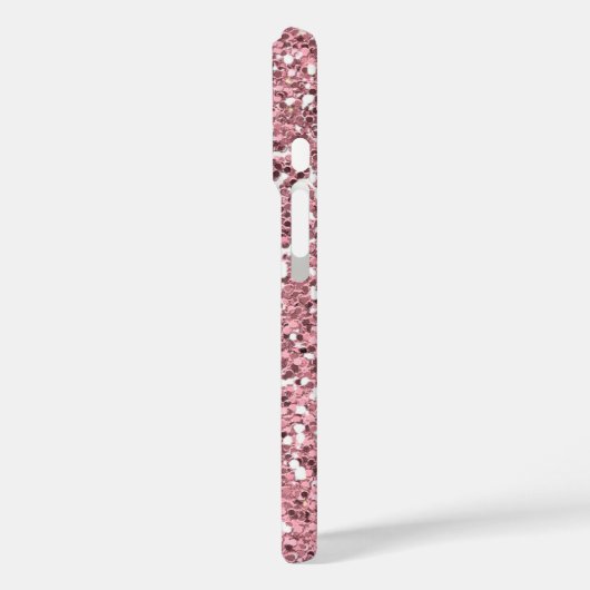 ピンクパーソナライズされたグリッターお名前。 Case-Mate iPhoneケース (裏面 / 左)