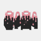 ピンクパーソナライズされたグリッターエフェクトスパークル誕生日 フェイバーボックス (折り畳みなし)