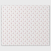 ピンクパーソナライズされたグリッターベビー足ベビーシャワー ラッピングペーパー (フラット)