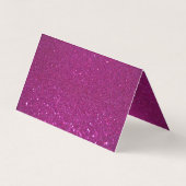ピンクパーソナライズされたグリッター 名刺 (裏面)