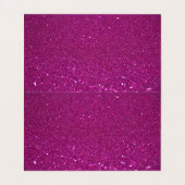 ピンクパーソナライズされたグリッター 名刺 (内部フラット)