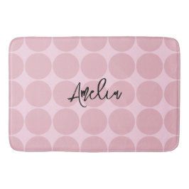 ピンクパーソナライズされたコケットガーリーギフト バスマット