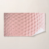 ピンクパーソナライズされたゴルフボールスポーツ バスタオルセット (ハンドタオル)