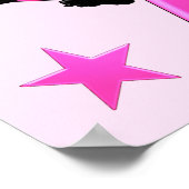 ピンクパーソナライズされたサッカー選手ポスター ポスター (角)