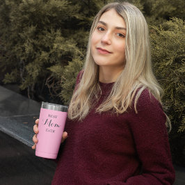 ピンクパーソナライズされたサーマルタンブラー – タンブラー