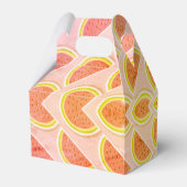 ピンクパーソナライズされたスイカ フェイバーボックス (裏面サイド)