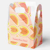 ピンクパーソナライズされたスイカ フェイバーボックス (オープン)