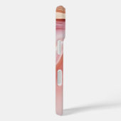 ピンクパーソナライズされたスタイリッシュの金ゴールド瑪瑙マーブル Case-Mate iPhoneケース (裏面 / 右)