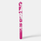 ピンクパーソナライズされたダマファンキースク Case-Mate iPhoneケース (裏面 / 左)