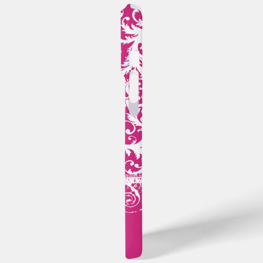 ピンクパーソナライズされたダマファンキースクiPhoneカバー Case-Mate iPhoneケース (裏面 / 左)