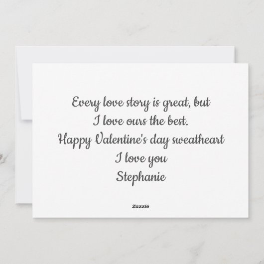 ピンクパーソナライズされたハートバルーンValentine's Day H シーズンカード (裏面)