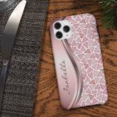 ピンクパーソナライズされたハートバレンタインラブ Case-Mate iPhoneケース