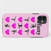 ピンクパーソナライズされたハート体操iphone 6ケース Case-Mate iPhoneケース (裏面(横))