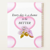 ピンクパーソナライズされたハート先生プランナー プランナー手帳 (裏面)