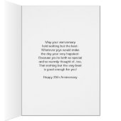 ピンクパーソナライズされたハート35結婚周年 (内側 (右))