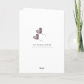 ピンクパーソナライズされたバルーン70thバースデーカード カード (裏面)