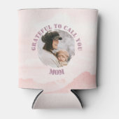 ピンクパーソナライズされたパステルクーラーボックスforママ 缶クーラー (正面)