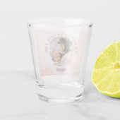 ピンクパーソナライズされたパステルショットグラスfor Mom ショットグラス (裏面)