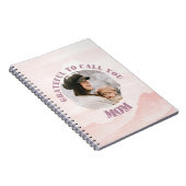 ピンクパーソナライズされたパステルスパイラルノートfor Mom ノートブック (右側)