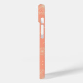 ピンクパーソナライズされたパステルフローラタンデリオンパターン Case-Mate iPhoneケース (裏面 / 左)