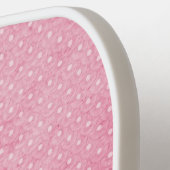 ピンクパーソナライズされたピックボールパドル ピックルボールラケット (左詳細)