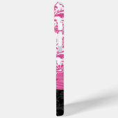 ピンクパーソナライズされたフェイク（紋章の）フラ・ダ・リダマスクiPhone Case-Mate iPhoneケース (裏面 / 左)