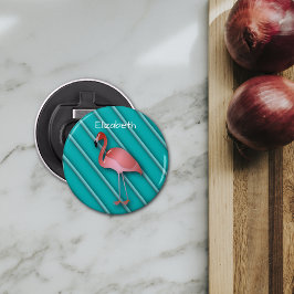 ピンクパーソナライズされたフラミンゴ 栓抜き