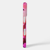 ピンクパーソナライズされたフラワーアップルiPhoneケース Case-Mate iPhoneケース (裏面 / 右)