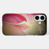 ピンクパーソナライズされたフラワーアップルiPhoneケース Case-Mate iPhoneケース (裏面 (横))