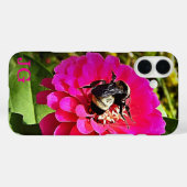 ピンクパーソナライズされたフラワーアップルiPhoneケース Case-Mate iPhoneケース (裏面 (横))