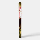 ピンクパーソナライズされたフラワーアップルiPhoneケース Case-Mate iPhoneケース (裏面 / 左)