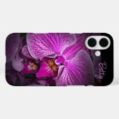 ピンクパーソナライズされたフラワーアップルiPhoneケース Case-Mate iPhoneケース (裏面 (横))