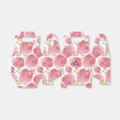 ピンクパーソナライズされたフローラギフトボックス – 名前をカスタムするBl フェイバーボックス (折り畳みなし)