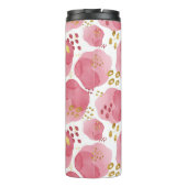 ピンクパーソナライズされたフローラタンブラー-名前をカスタムする タンブラー (裏面)