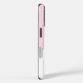 ピンクパーソナライズされたフローラダイヤモンドモノグラム Case-Mate iPhoneケース (裏面 / 右)