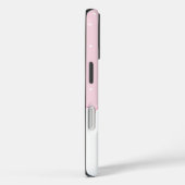 ピンクパーソナライズされたフローラ水玉模様モノグラム Case-Mate iPhoneケース (裏面 / 右)