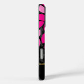 ピンクパーソナライズされたブラックと金ゴールド Case-Mate iPhoneケース (裏面 / 右)