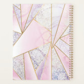 ピンクパーソナライズされたプランナーモダンビジネスプランナー プランナー手帳 (裏面)