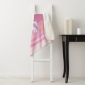 ピンクパーソナライズされたプリンセス シェルパブランケット (インサイチュ)