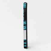 ピンクパーソナライズされたペンギンのゼブラ縞の名前 Case-Mate iPhoneケース (裏面/左)