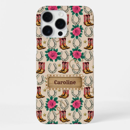 ピンクパーソナライズされたポニークラブiPhone /サムスンケース iPhoneケース (裏面)