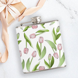 ピンクパーソナライズされたモダンチューリップ フラスク