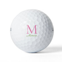 ピンクパーソナライズされたモノグラム