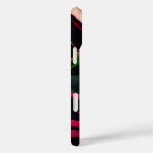 ピンクパーソナライズされたリーフApple iPhoneケース Case-Mate iPhoneケース (裏面 / 右)