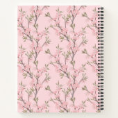 ピンクパーソナライズされたレシピの姪のためのフローラ ノートブック (裏面)